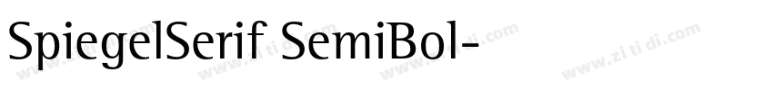 SpiegelSerif SemiBol字体转换